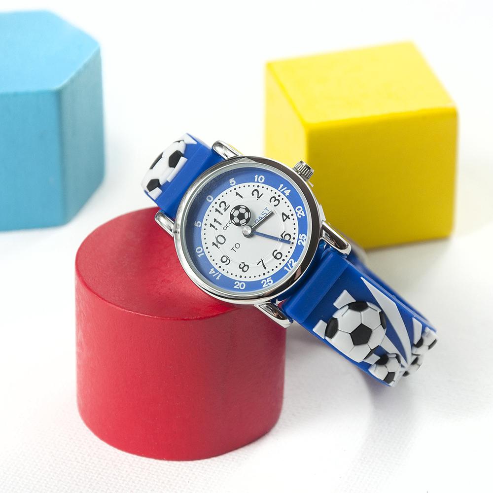 Kids Personalised Boys Blue Football Watch Shop Personalised Gifts