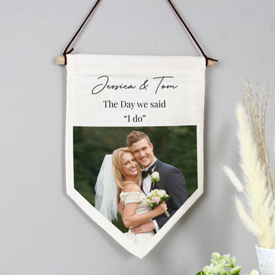 Personalised Photo Upload Banner Wall Art